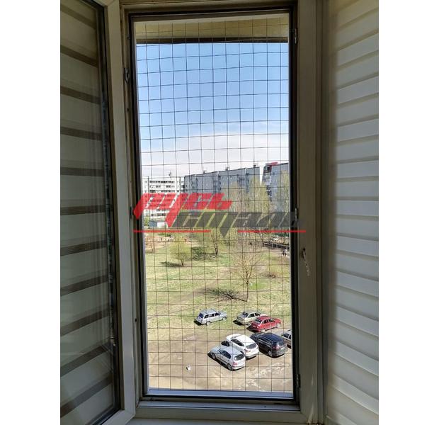 решетка металлическая антикошка для одностворчатого окна